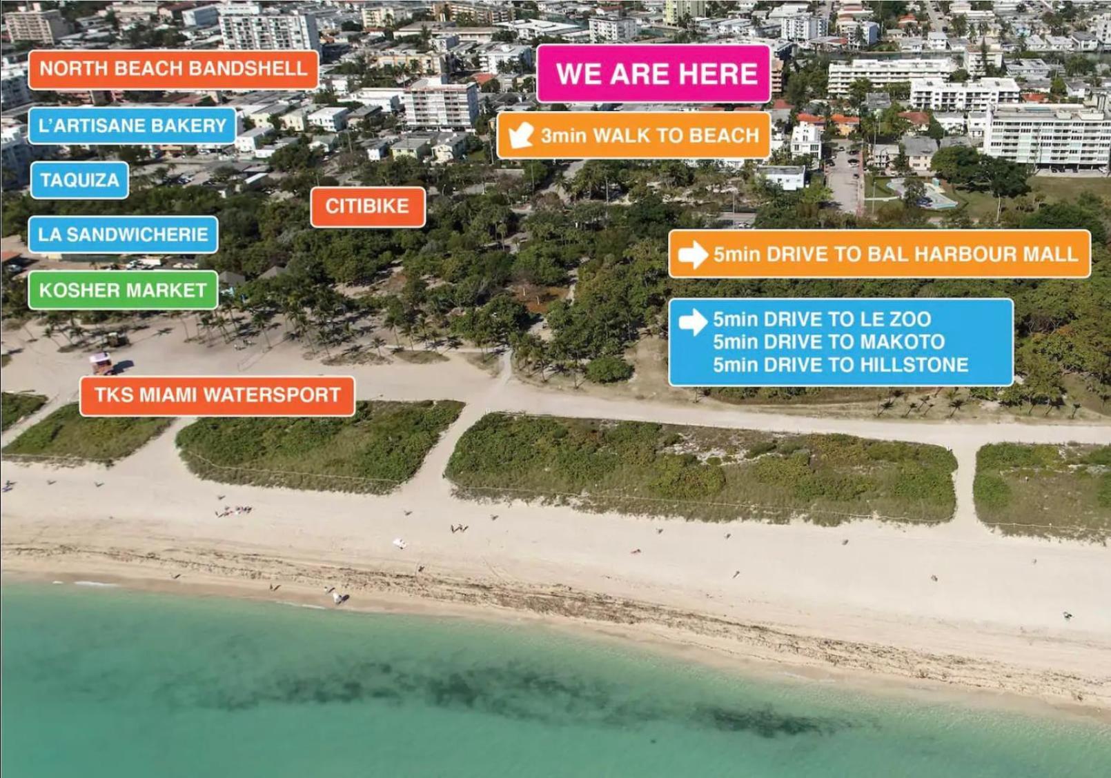 North Beach Steps To Sea Miami Apartment With Free Parking Family And Pet Friendly Miami Beach Exterior foto